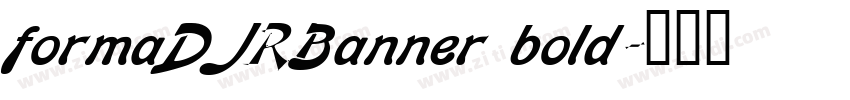 formaDJRBanner bold字体转换